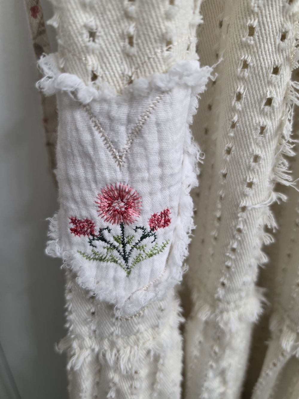 POL Cream Maxi Dress with Pink Floral Bodice - Picture 8 of 9